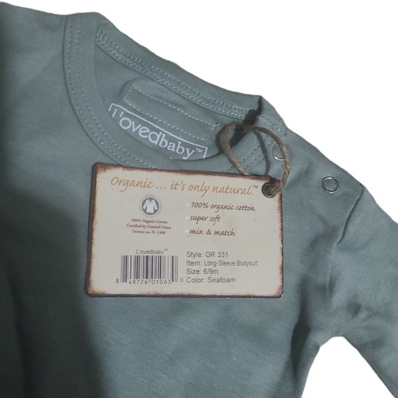 L'oved baby, 6 Month, Seafoam body suit - Picture 2 of 2